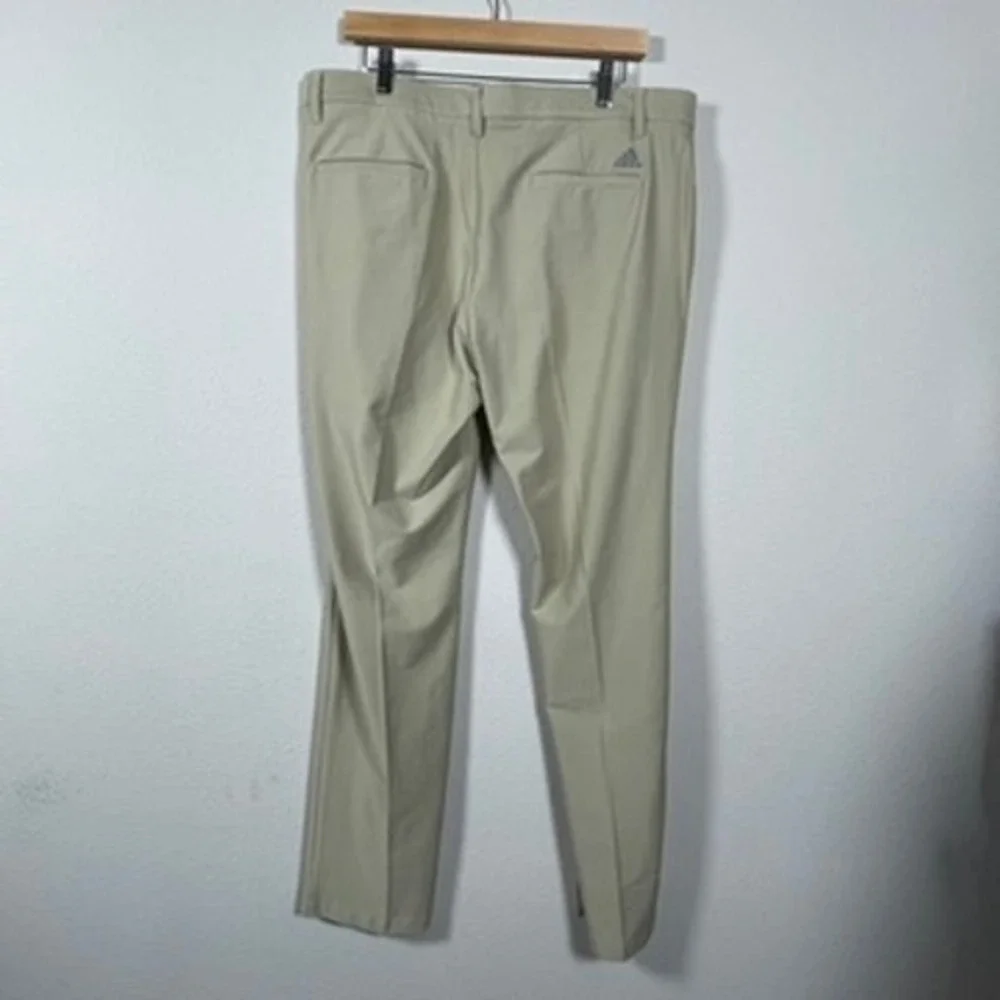 Adidas‎ Golf Pants Mens 36x34 Khaki Tan Excellent Performance Slacks Golfcore